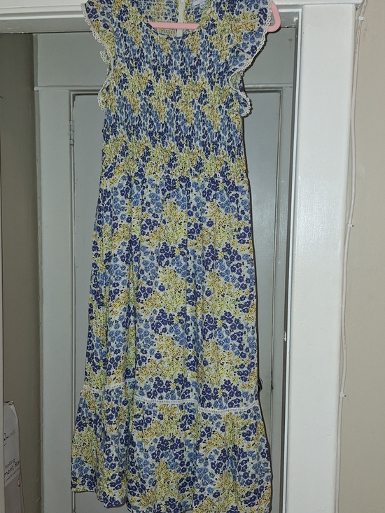Lost + Wander Dresses & Skirts - Lost + Wander Blue and Yellow Floral Dress